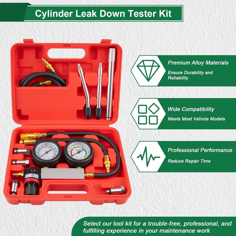 Marvelity Cylinder Leak Down Tester Kit, Automotive Engine Compression...