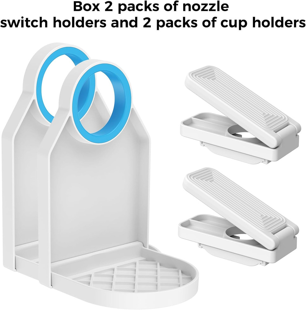 2 Pack Laundry Detergent Dispenser Cup Holder, Nozzle Button Upgrade，Easily No M