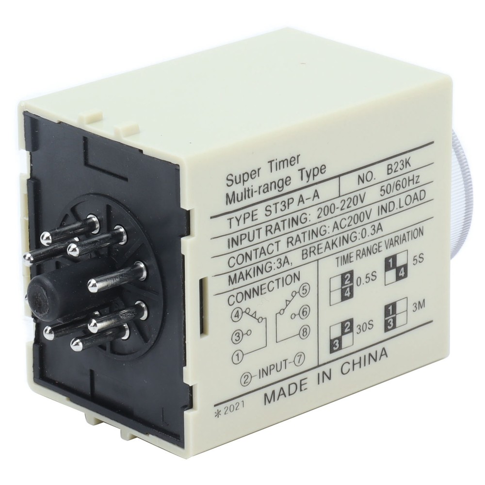 (DC24V)BERM Time Relay Adjustable Power On Timer Delay Accessory Replacement