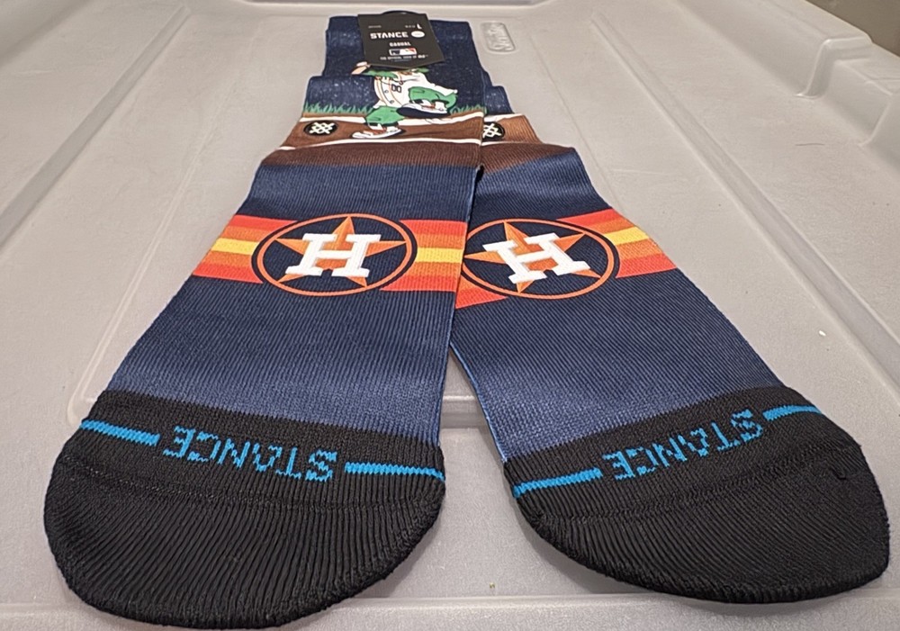 Stance Astros Orbit Socks Sz L 9 - 13