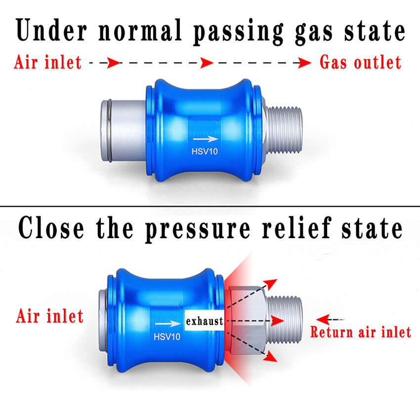 1Pc HSV10 Pneumatic slide switch Hand slide valve Flow Control Manual Slide 3/8