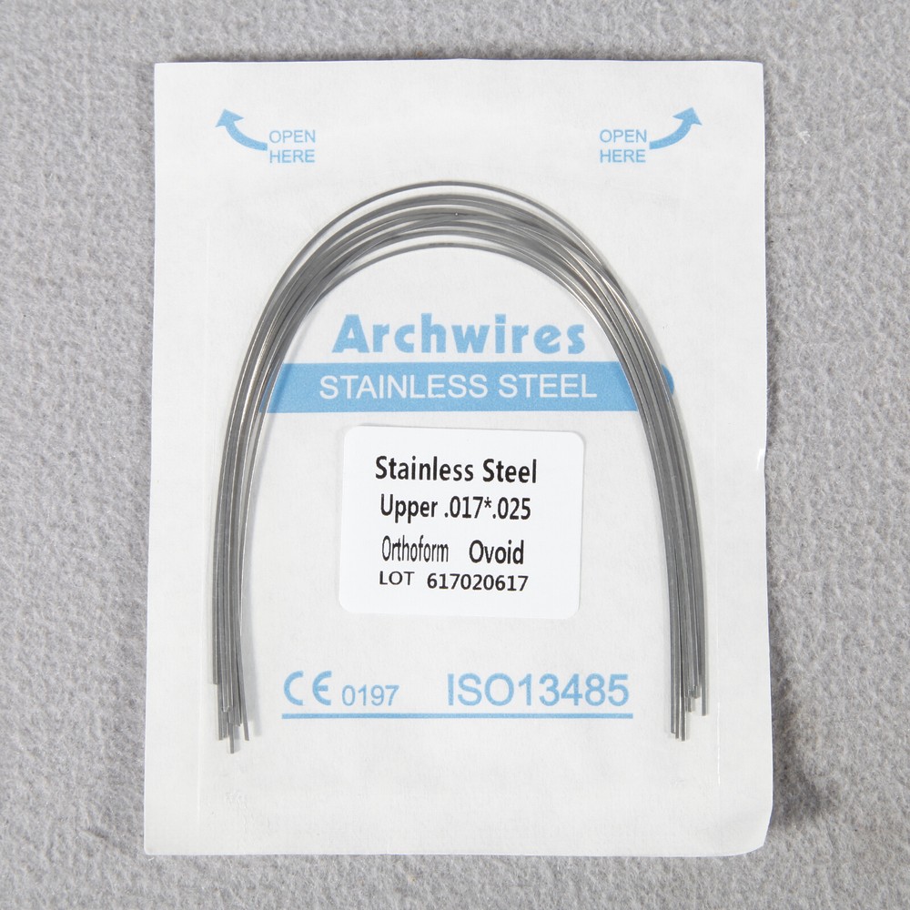 10pcs Dental Orthodontic Stainless Steel Rectangular Ovoid Arch Wire CE