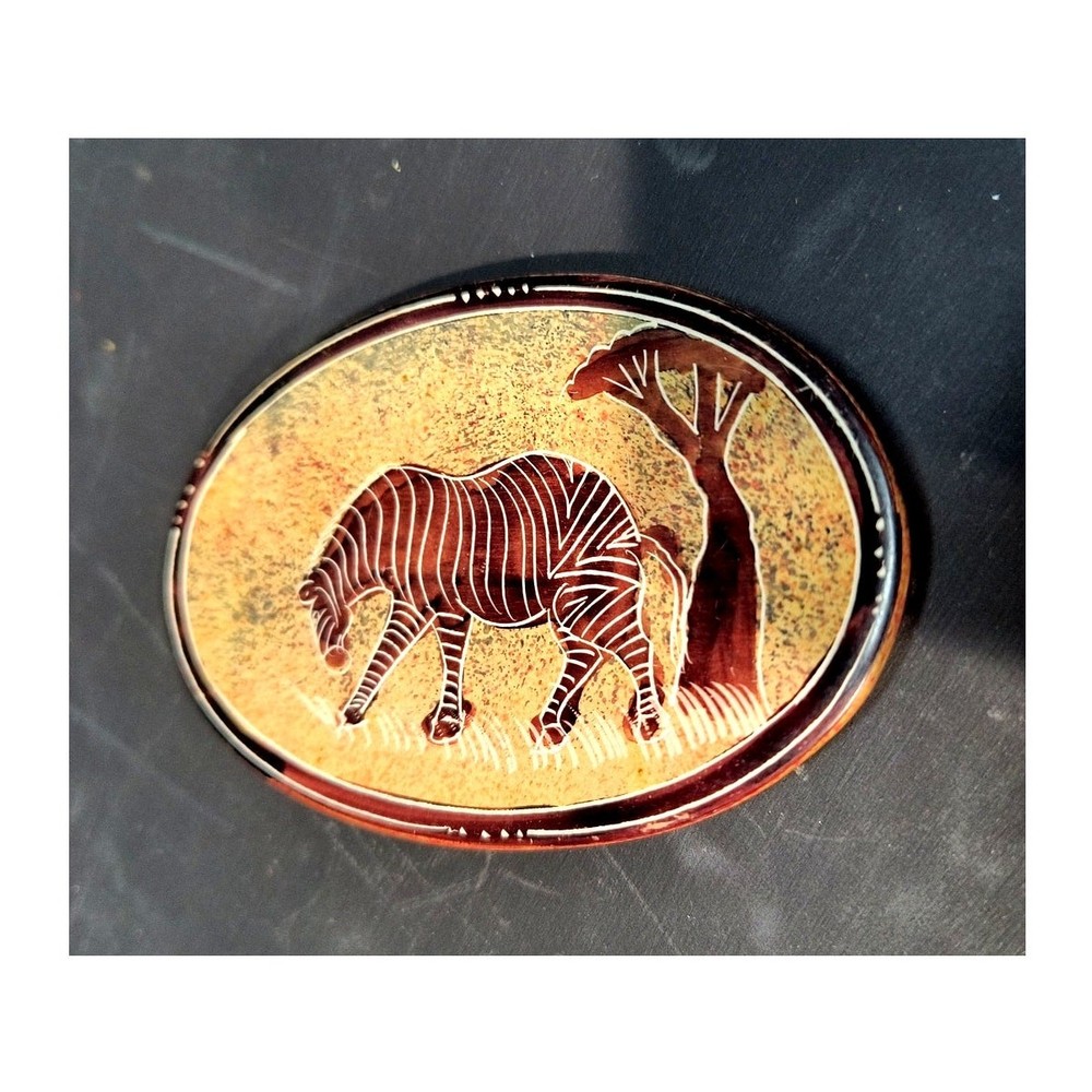 352 Ed the Zebra on Soapstone