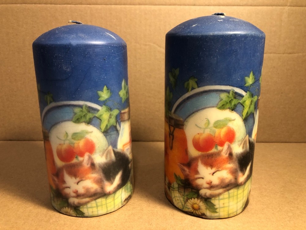 Vintage Cat Candles (2)