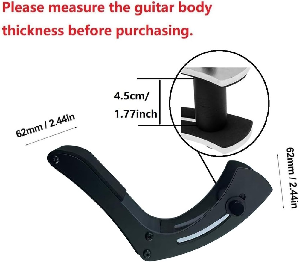 Guitar Support Electric Rest Adjustable Professional Black