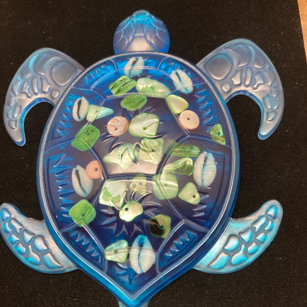 Turtle Wall Art, Expoxy Resin, Handmade,7x5”