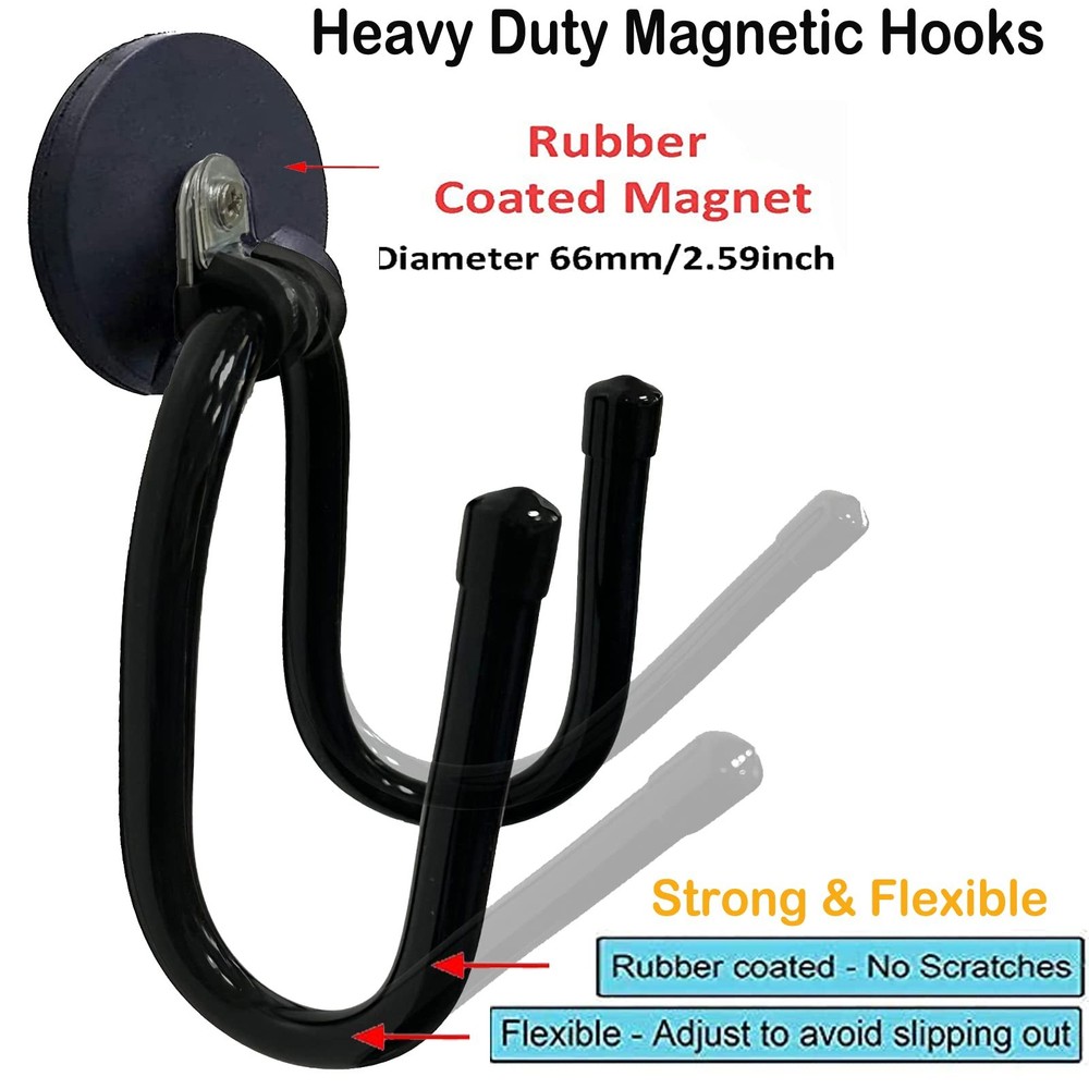 Pmsanzay 2 Pack Power Drill Tool Organizer Holder,Magnetic Black