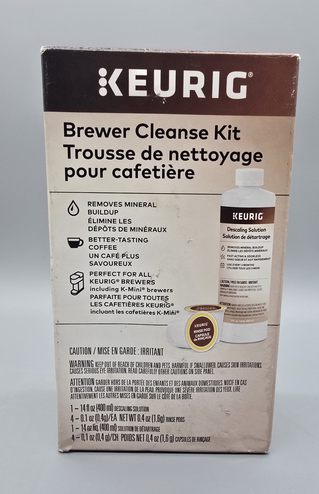Keurig Brewer Cleanse Kit For Maintenance Includes Descaling Solution &...