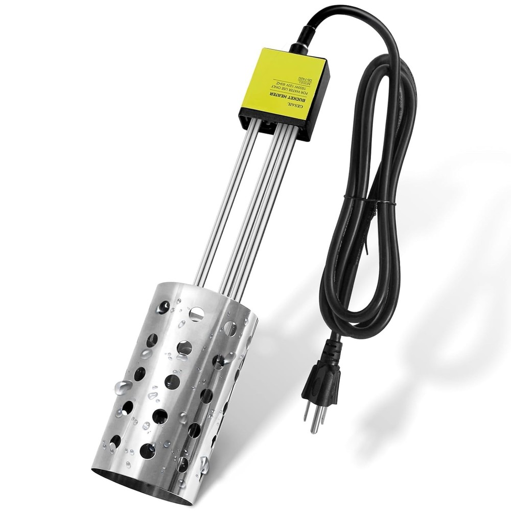 Portable Bucket Heater - Submersible with Thermostat