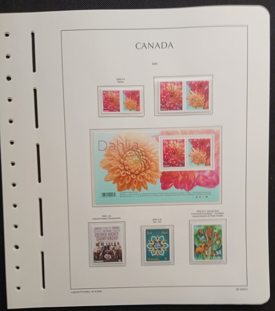 2020 Canada Year Set On Lighthouse/Leuchtturm Hingless Pages