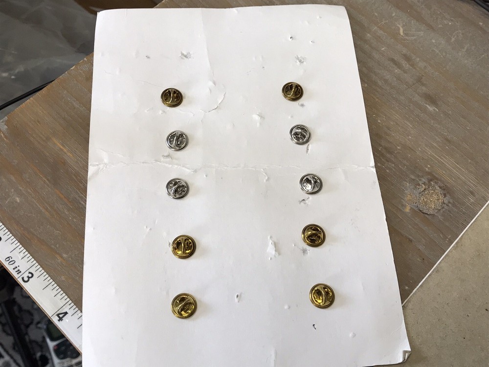 Boeing 727 Salesman Plating sample set pins