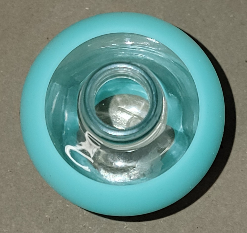 bkr 16 oz Turquoise Glass Water Bottle