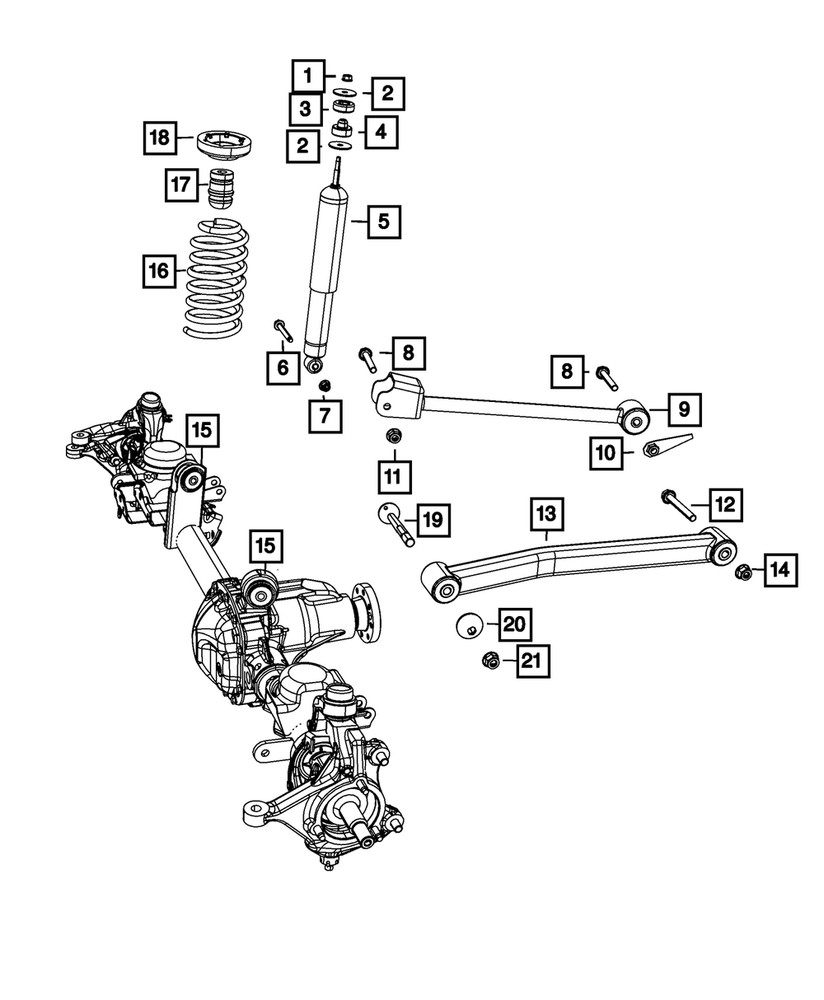 Genuine Mopar Upper Control Arm 52059976AF