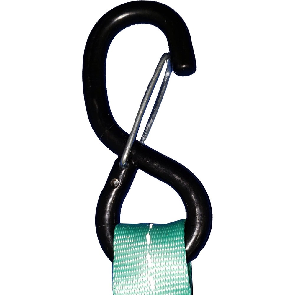 1" x6' cambuckle Strap 2-Pack 300 lbs Teal/Reflective and Storage Bag