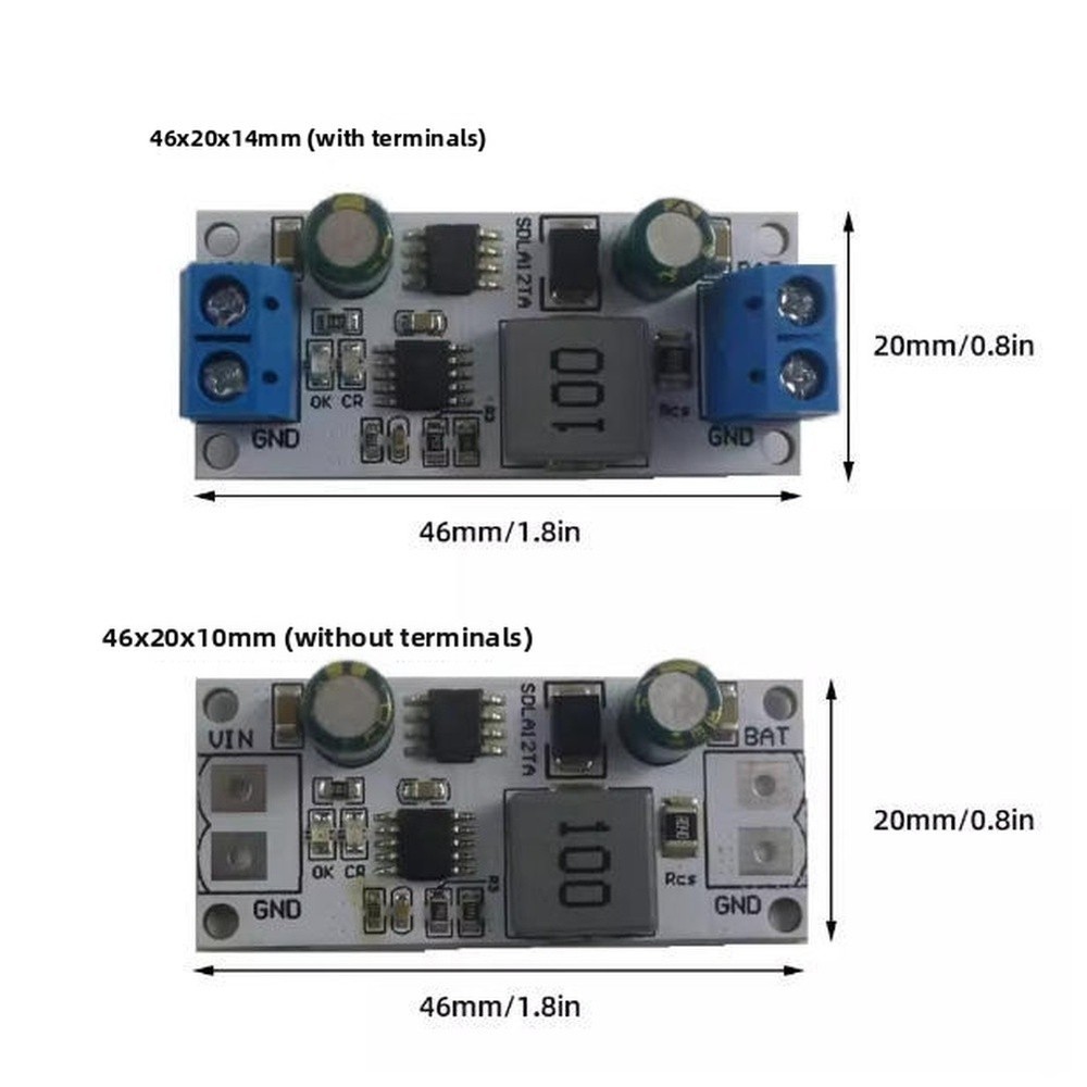 12V For MPPT Solar Charge Controller 3A with 13.55V Float Charge Voltage