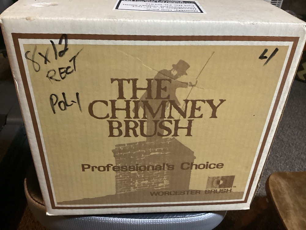 Worcester Brush Co. 8"x12" Rectangular Poly Wire Professional CHIMNEY BRUSH NOS