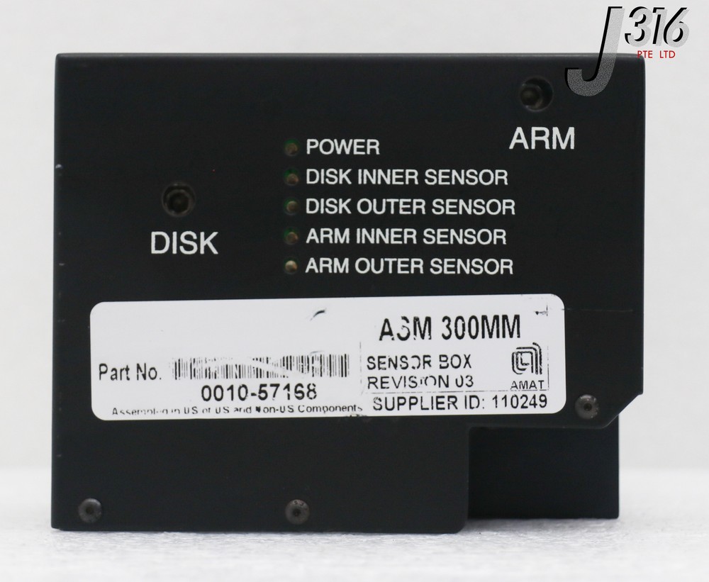 35013 APPLIED MATERIALS SENSOR BOX, ASM 300MM 0010-57168