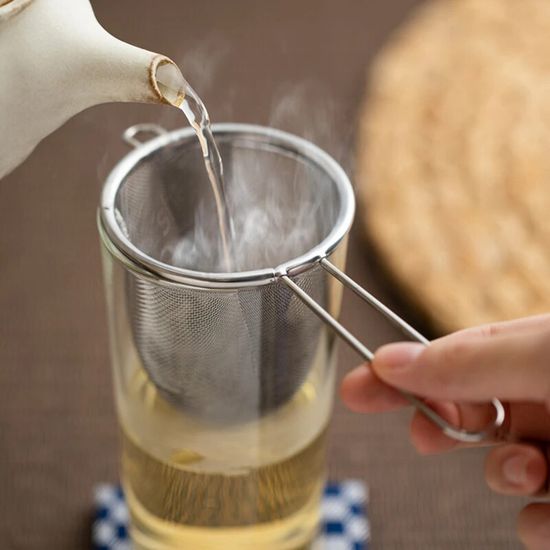 Tea Infuser with Handle Fine Mesh Reusable Tea Leaf Strainer Coffee Flour Filter