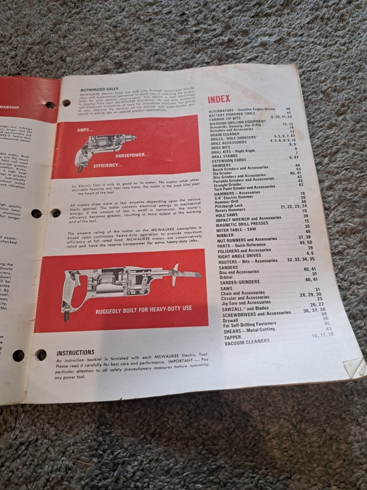 Milwaukee Heavy Duty Tools Catalog 471