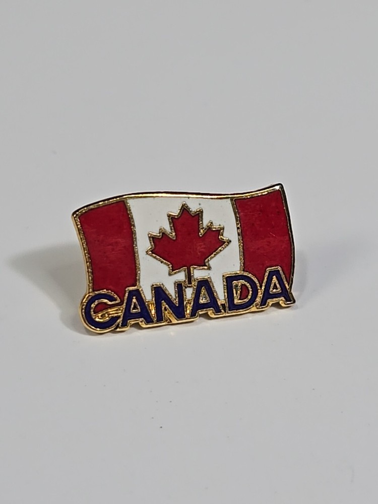 Canada Flag Maple Leaf Red & White Souvenir Lapel Pin