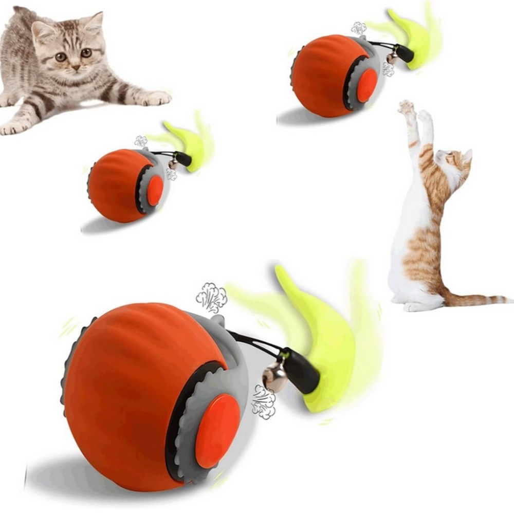 Speedy Tail 2.0 - Automatic Moving Cat Toy Ball with Interactive Tail New