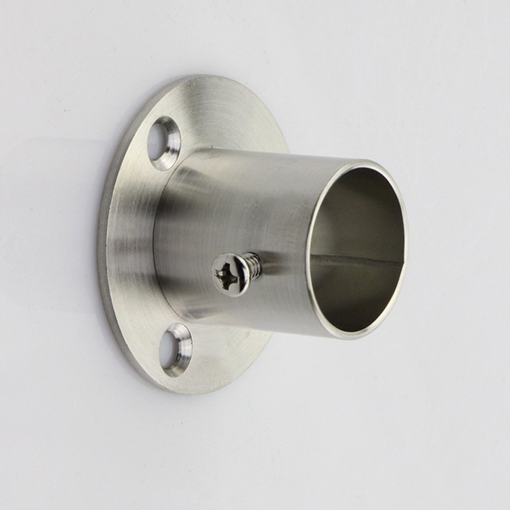 32 Clothes Rail Heavy Duty Wardrobe Pipe Bracket Closet Flange