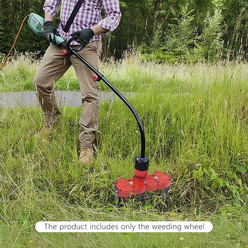 4-Tooth Multi-Function Weeding Wheel Weeding Attachment Wheel Grass Remover Tool