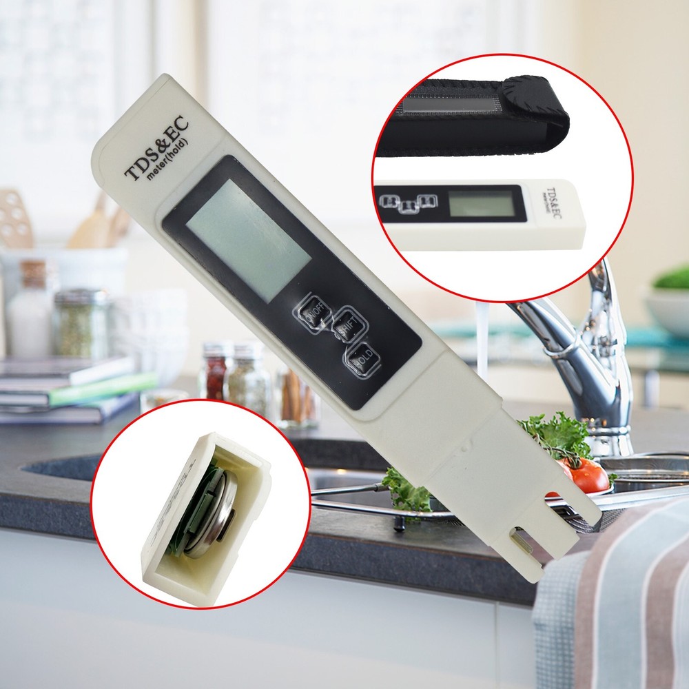 1 PC Multi-function TDS Meter Digital Tester Water Quality TestingTool 0-9999ppm