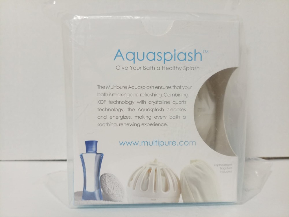 Multipure Aquasplash Bath Water Filter. Capacity: 200 Baths (1 year). KDF-55.
