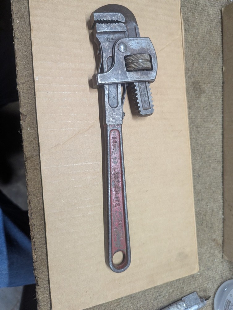 Vintage 14-in Lectrolite Pipe Wrench