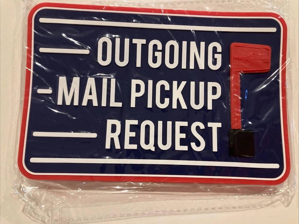 Outgoing Mail Pickup Request Magnet Sign 4x6 In