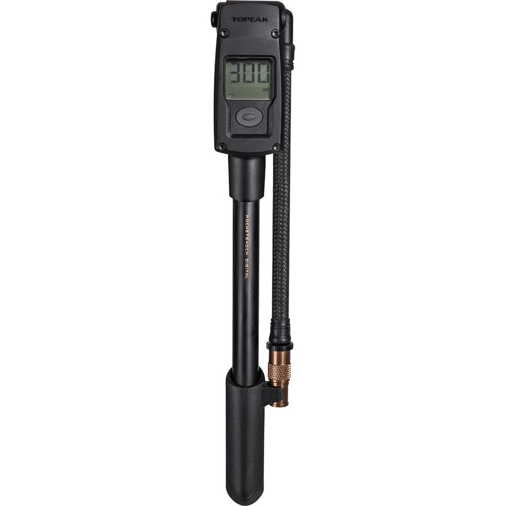 Topeak Pocket Shock Digital Fork & Shock Pump Black/Silver, One Size
