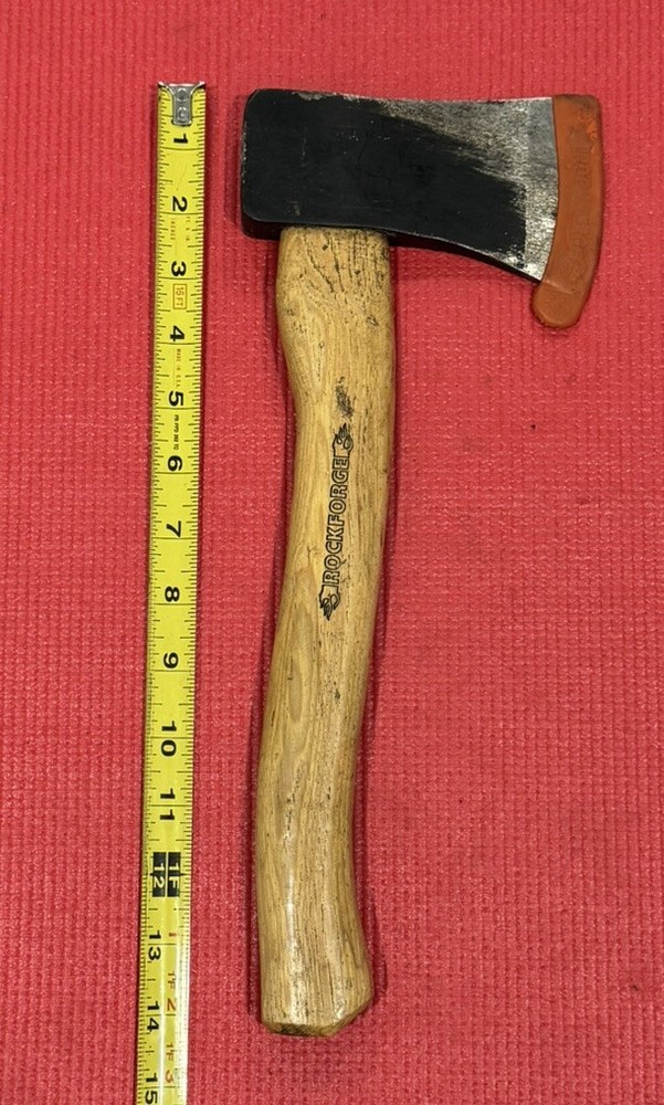 ROCKFORGE - Camping Axe 1.25lbs With Wood Handle Nice!!
