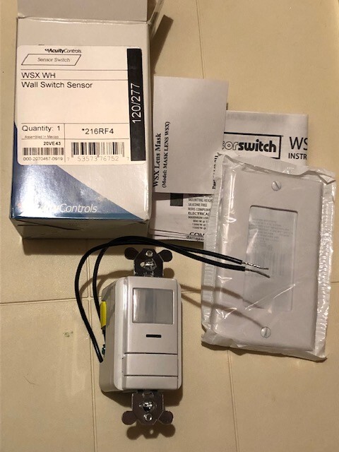 SENSOR SWITCH WSX WH OCCUPANCY SWITCH
