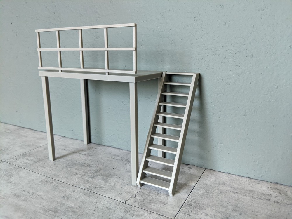 1/24 Scale Garage Loft Platform - Model Car Diorama Accessory