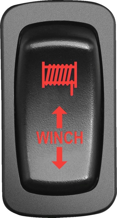 Moose Low Profile ATV/UTV Dashboard Winch Switch Red