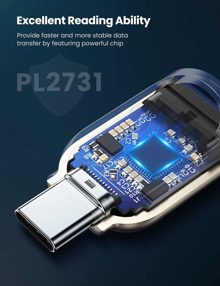 UGREEN USB C Micro SD Card Reader, Type C to Adapter Silver