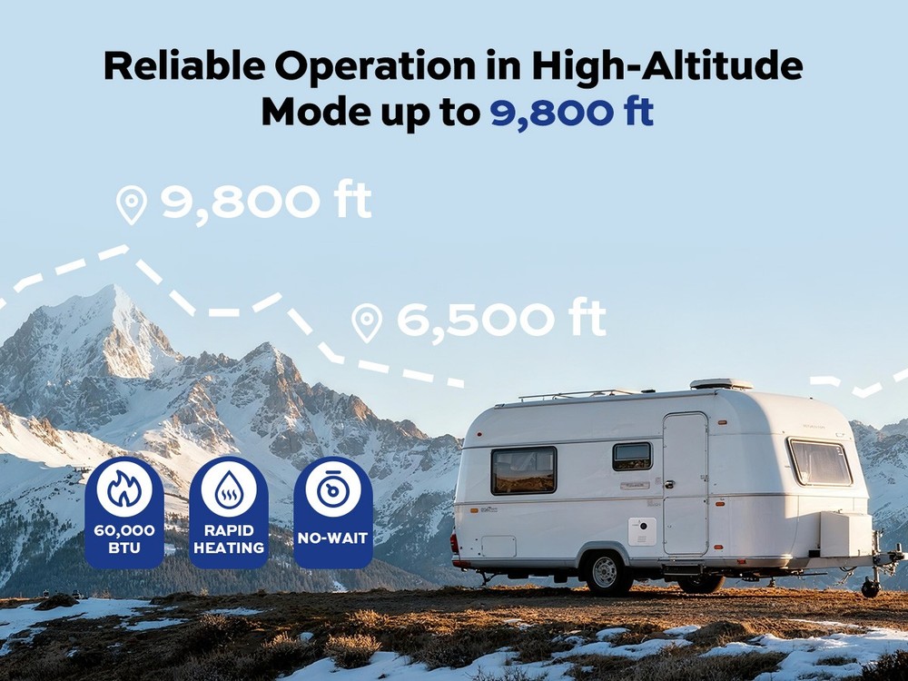 Orbek RV Tankless Water Heater 3.5 GPM 60,000 BTU On-Demand Instant Hot Water