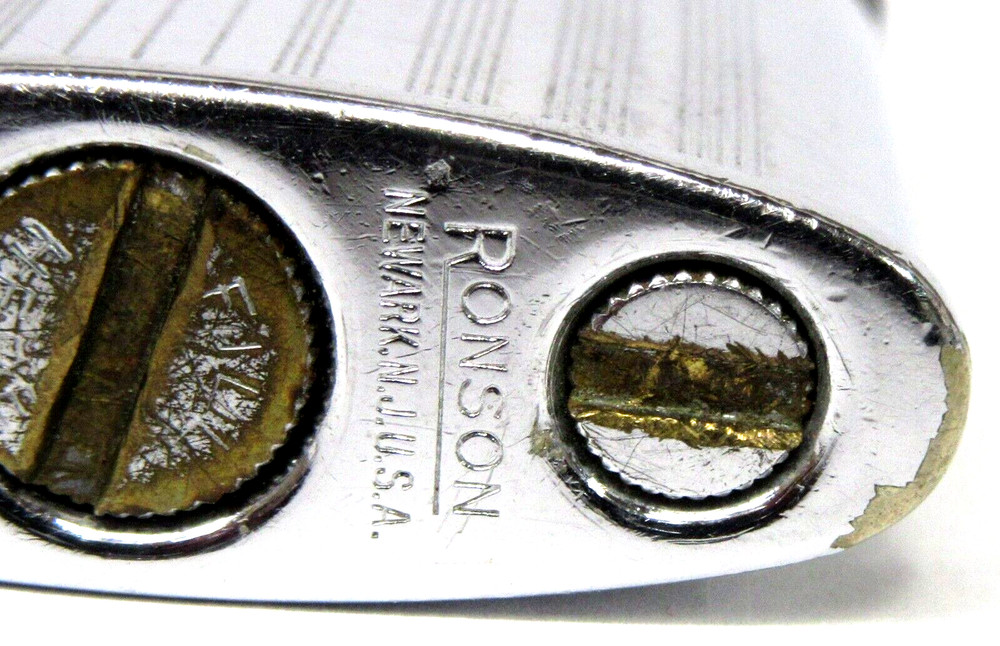 RONSON "STANDARD" Cigarette Lighter NO Monogram Art Deco used untested xx