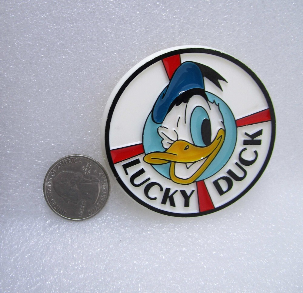 Lucky Duck Donald Duck Plastic Pin
