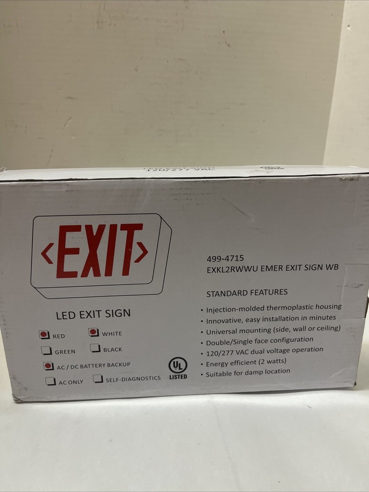 LED Exit Sign 499-4715