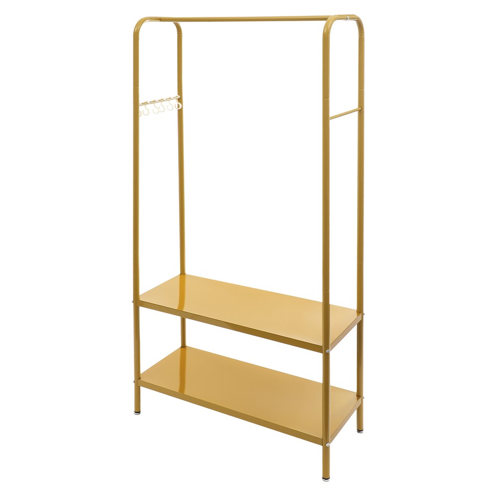 Clothes Rack with Bottom Shelves, Home Clothes Rack, Standing Clothes Rack