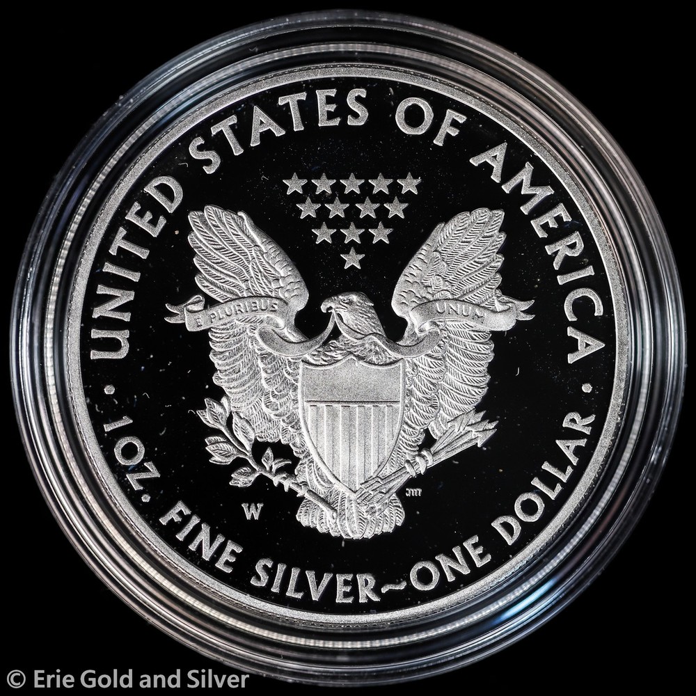 2014-W $1 US Mint Proof American Silver Eagle w/ Box & COA
