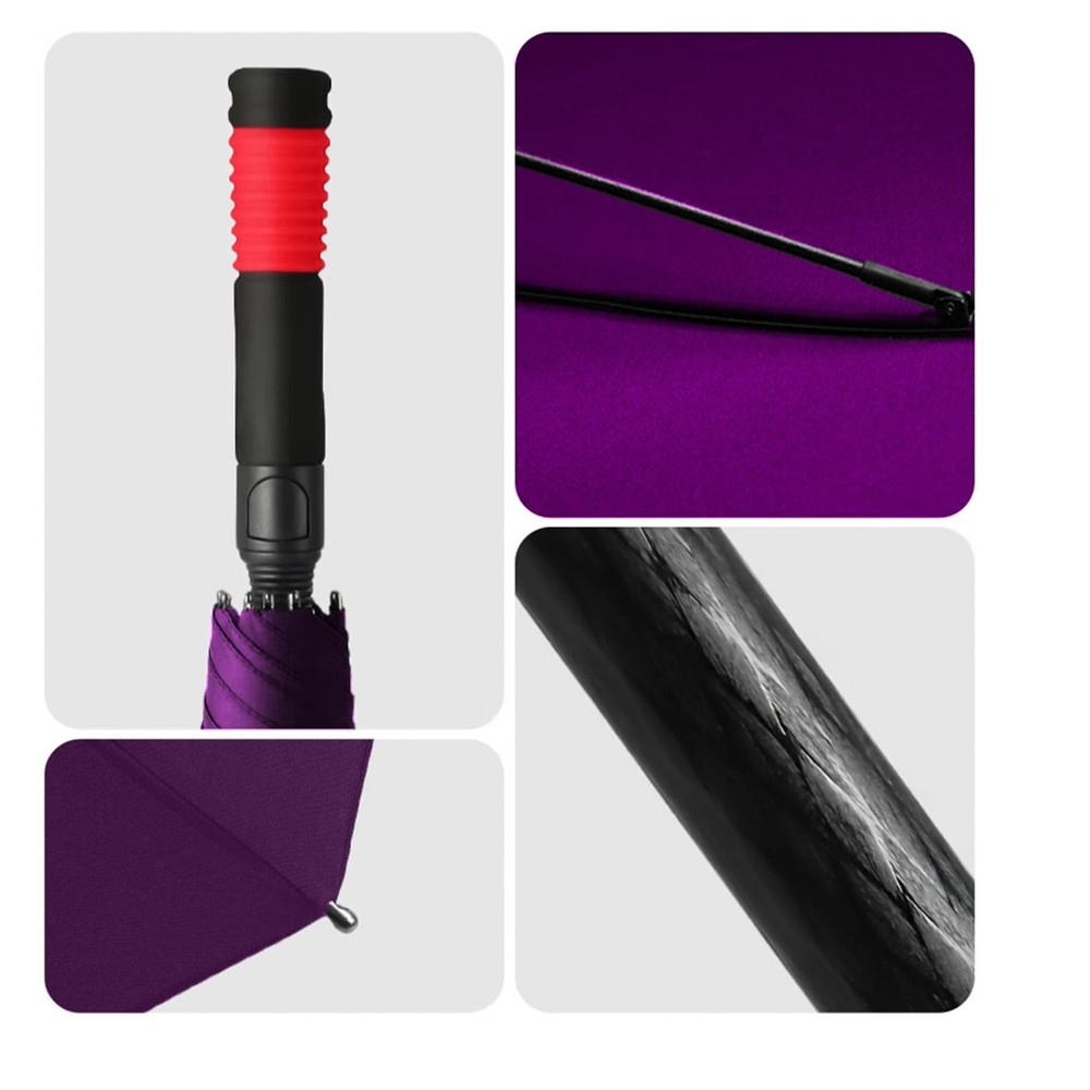 /62/68/72 Inch Automatic Open Golf Umbrella Oversize Extra Large Double Canop...