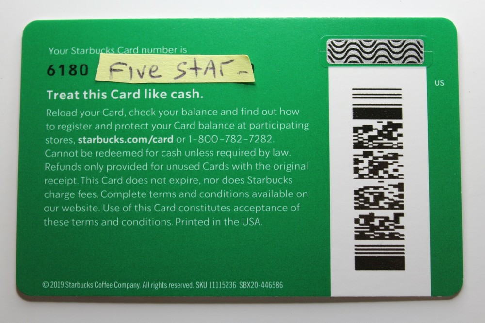 Starbucks Card 6180 - Good Vibes 2020