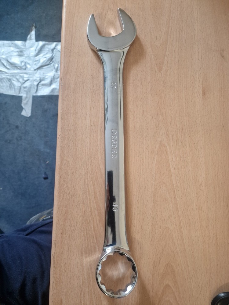 Heavy Duty Long Pattern Metric Combination Spanner, 46mm