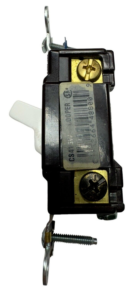 Cooper CS415W White 4-Way Toggle Wall Light Switch 15A, 120V-277V