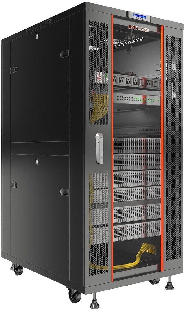 Sysracks 32U 24'' Deep IT Network Data Server Rack Cabinet