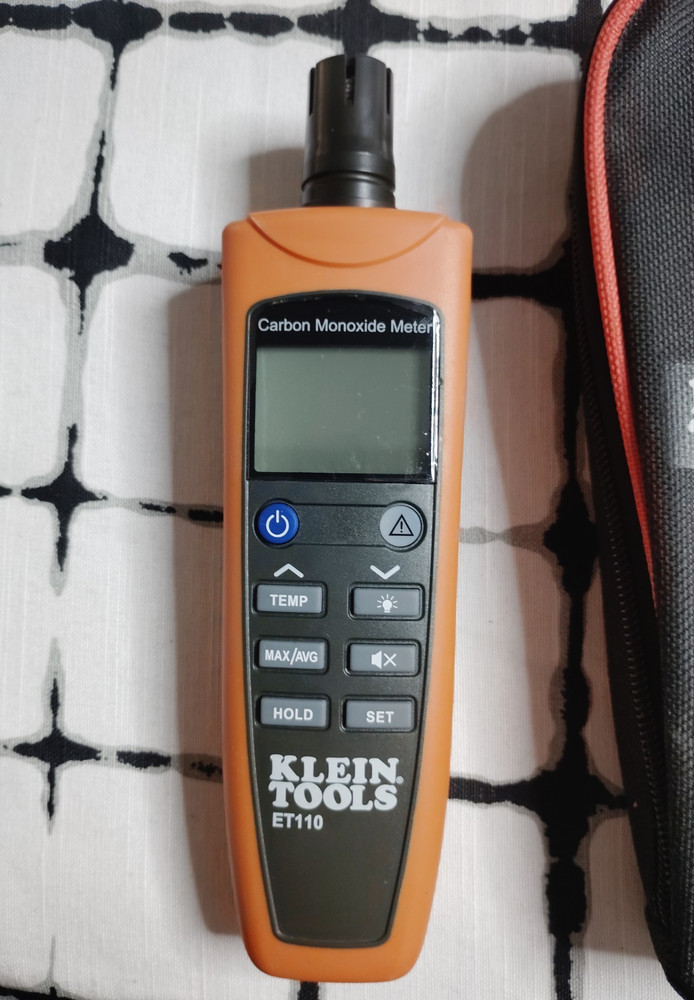 Klein Tools ET110 Carbon Monoxide Gas Detector Meter with Case
