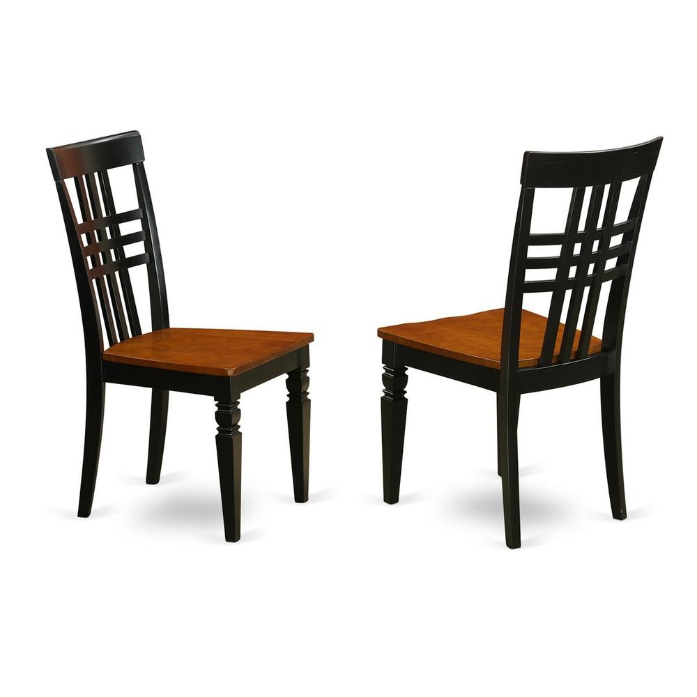 Dining Room Set Black & Cherry, NDLG3-BCH-W